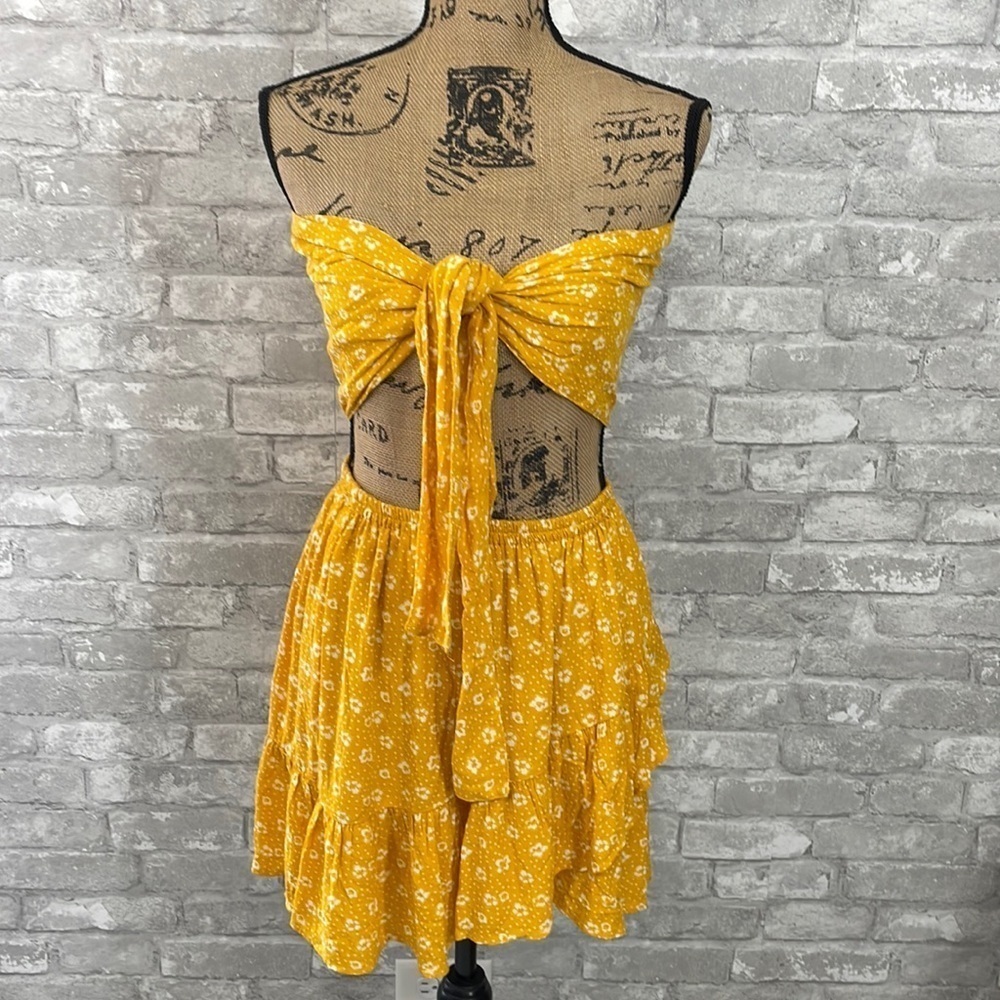 Skylar + Madison Front Tie Floral Dress